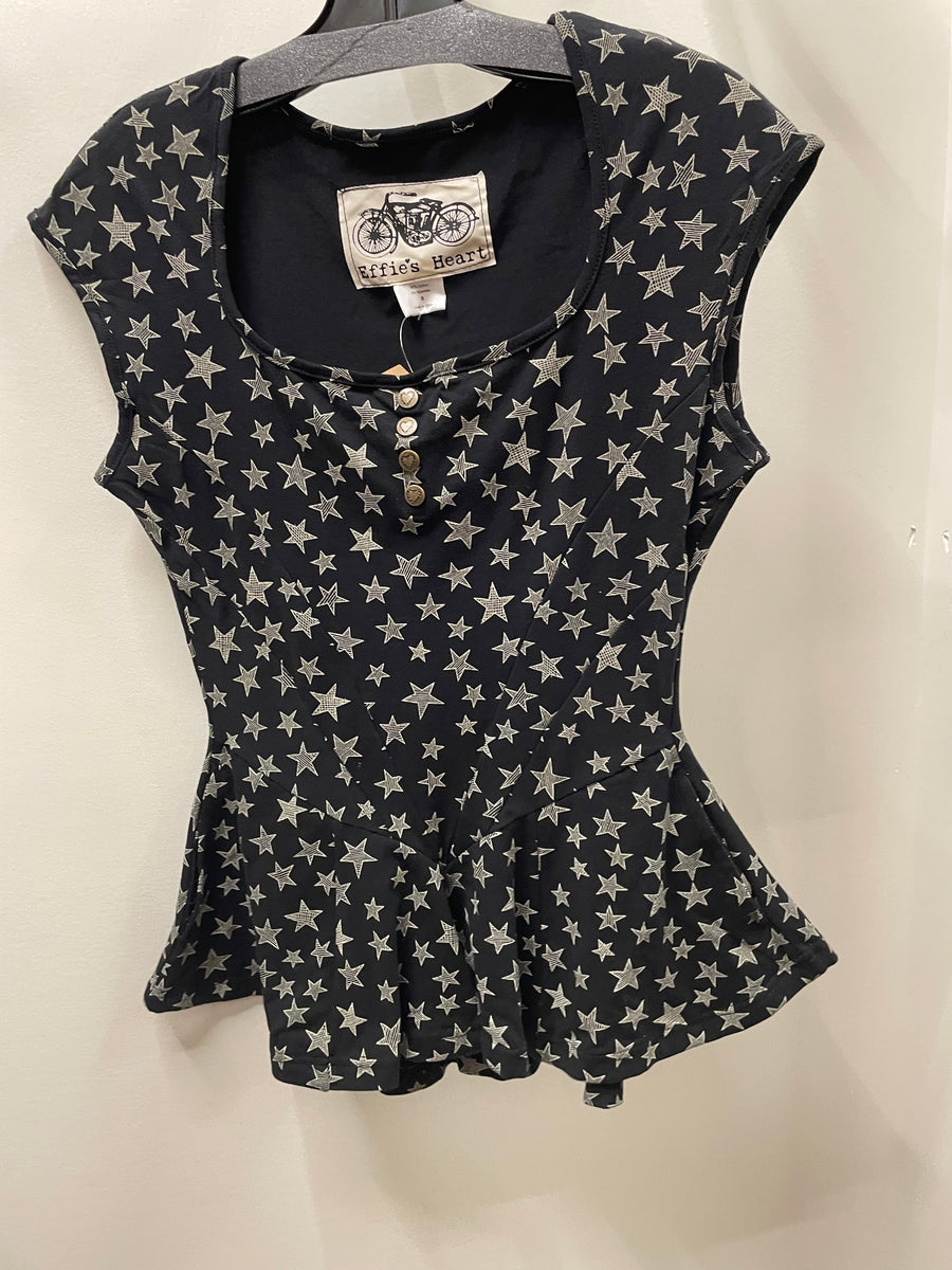 Cottage Blouse in Estrella Print by Effie's Heart