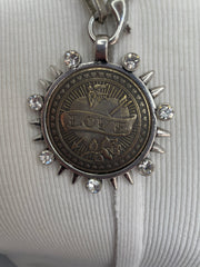 Vintage Love Coin Necklace