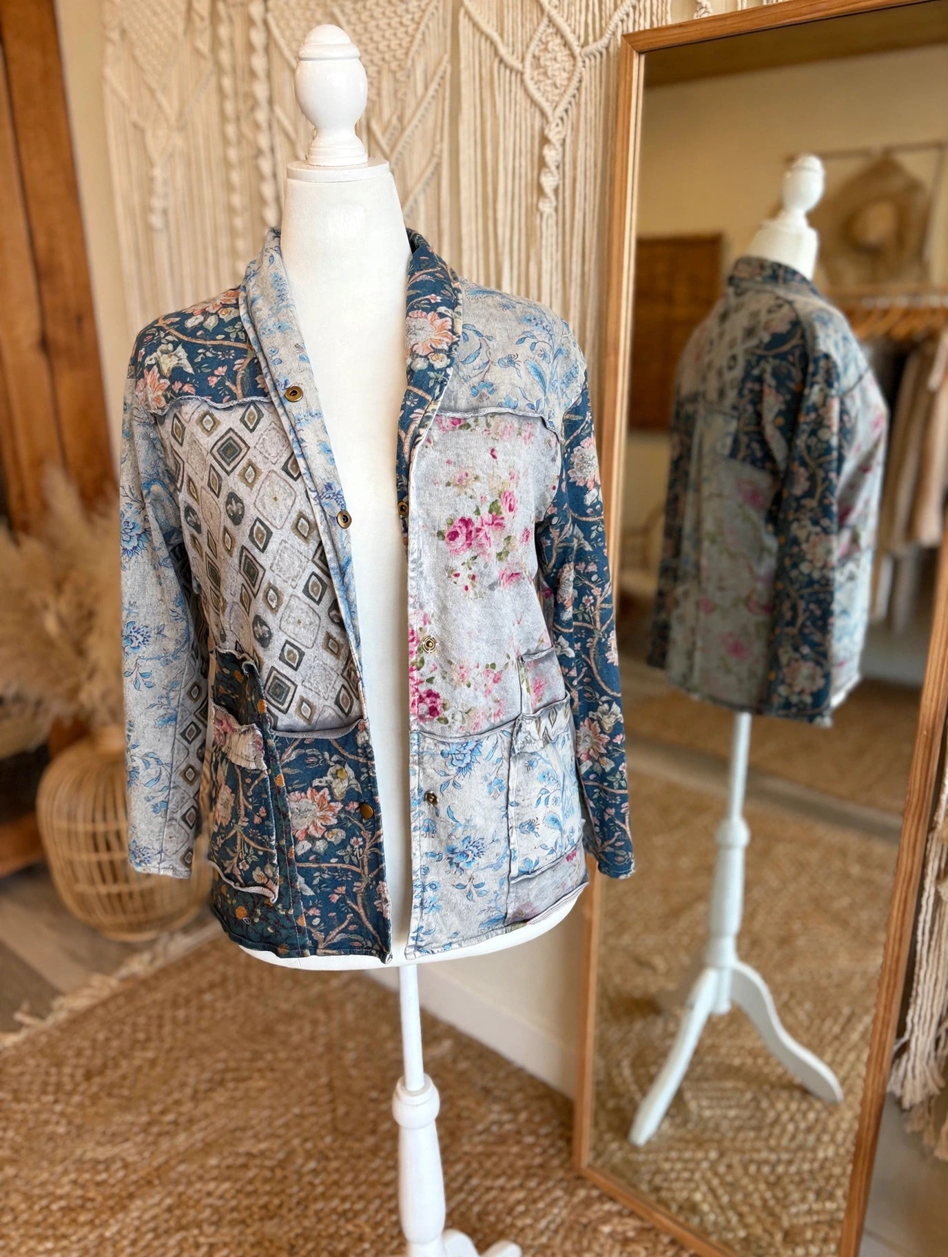 Patchwork Poetry Terry Jacket by The Paper Lace