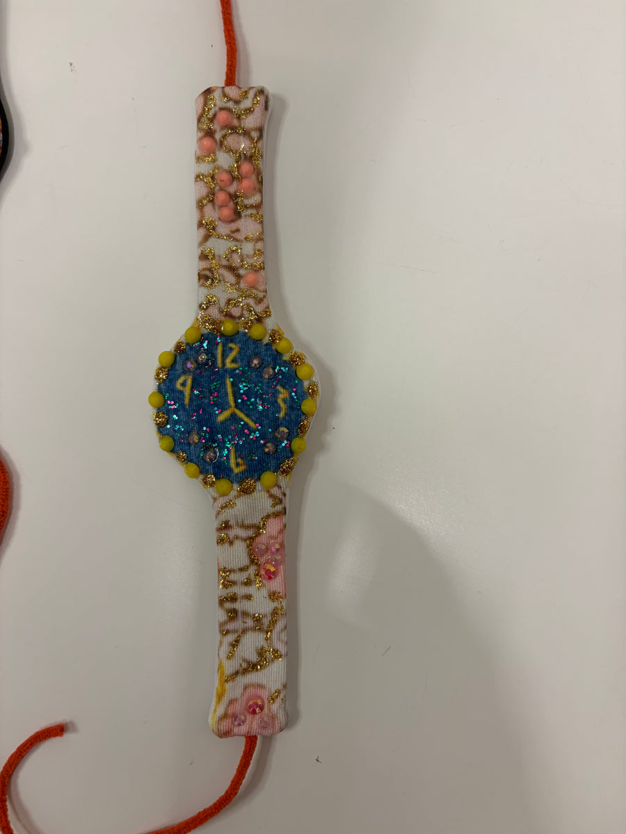 Embellished Fabric Watch Cuff by IPNG Design