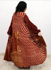 Crepe Sari Evermore Kimono #205 by Kantha Bae