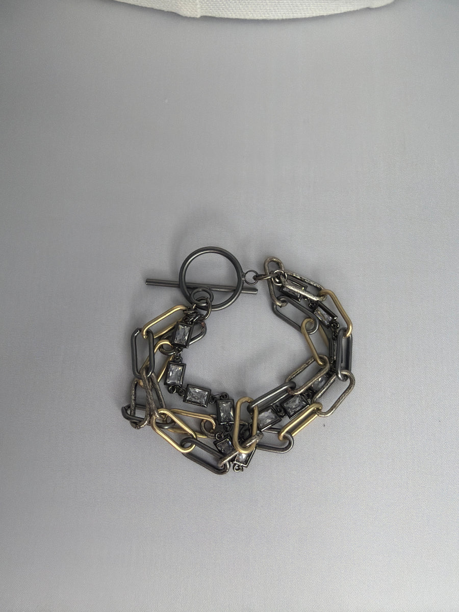 Triple Layered Mixed Bracelet