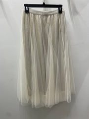 Sparkle Mesh Tulle Maxi Skirt by Origami