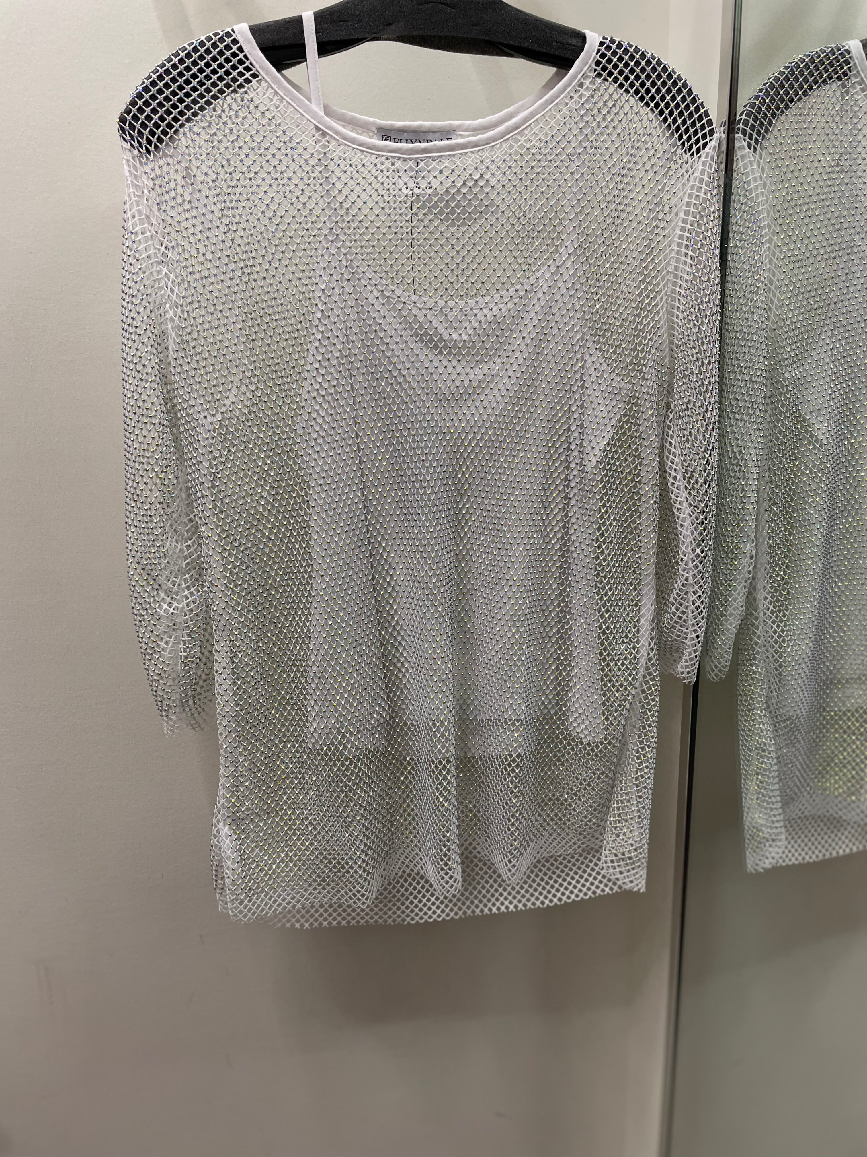 Diamond Mesh Top with Matching Cami by EllyNDale Robin Boutiqe