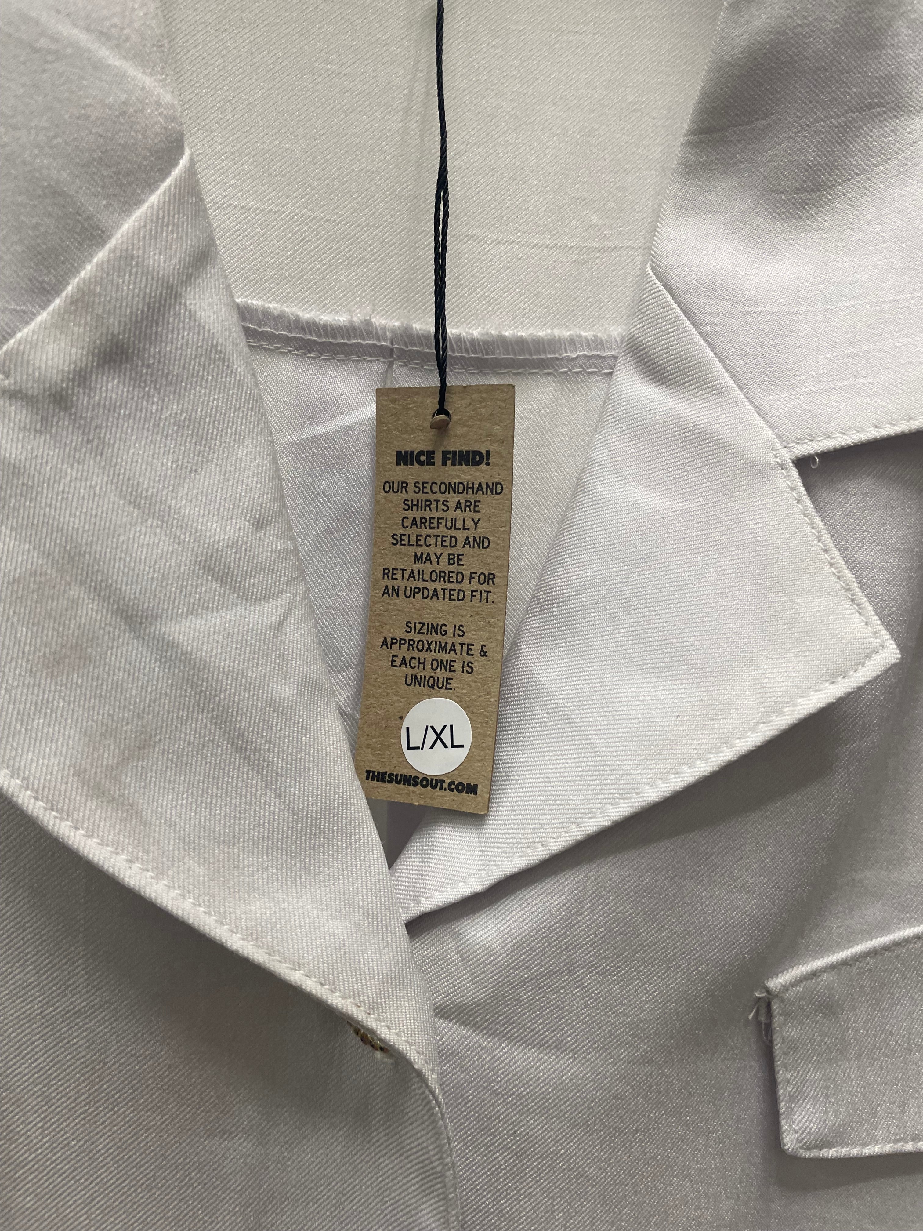 Reworked Flowy Crop Button Down #126