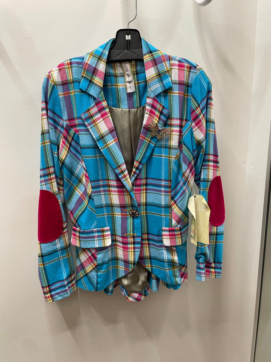 Dulce Plaid Blazer by Aratta