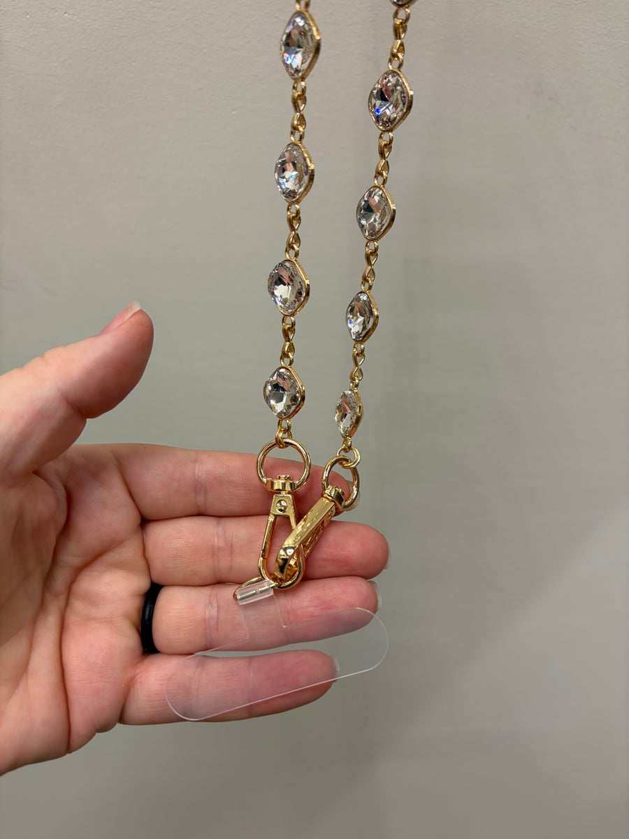 Crystal Crossbody Lanyard/Cell Phone Holder