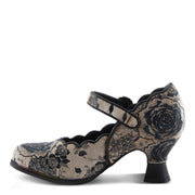 L'Artiste Adodora-Prit Shoes Side View Black Multi - Robin Boutique