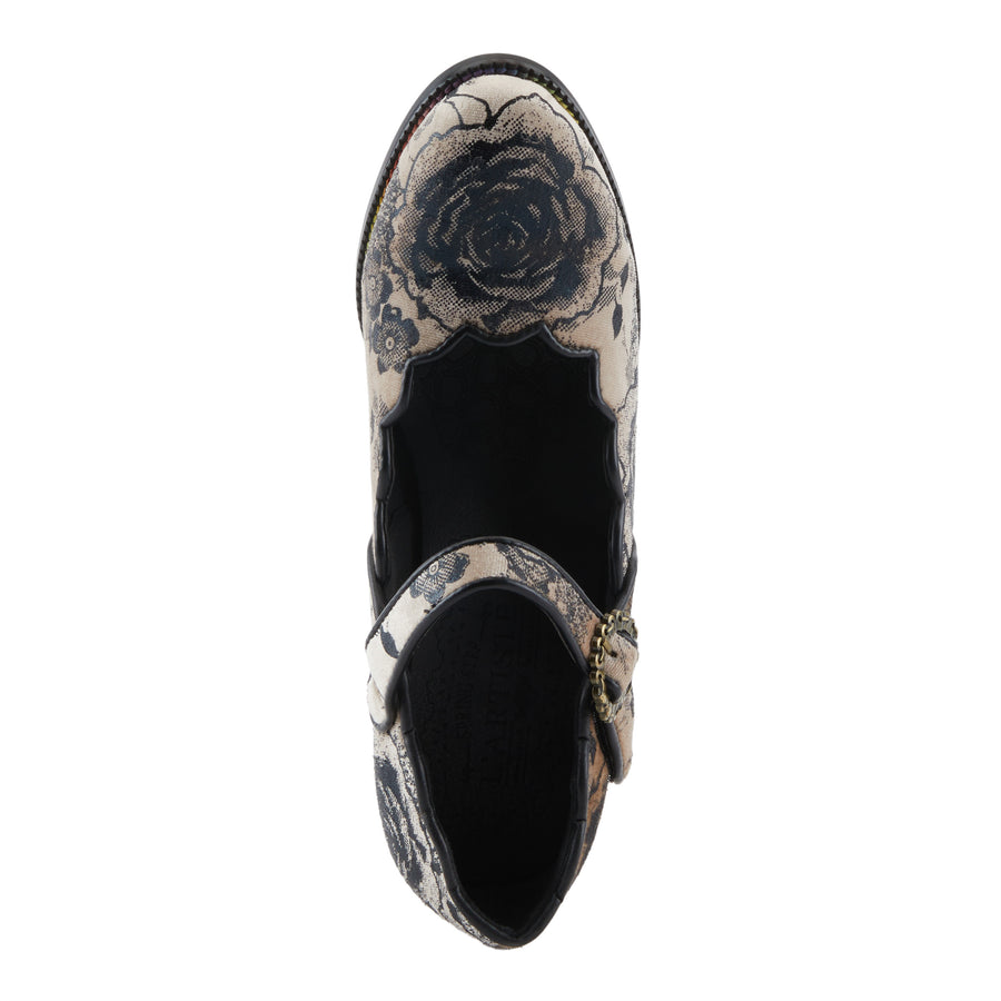 L'Artiste Adodora-Prit Shoes Top View Black Multi - Robin Boutique