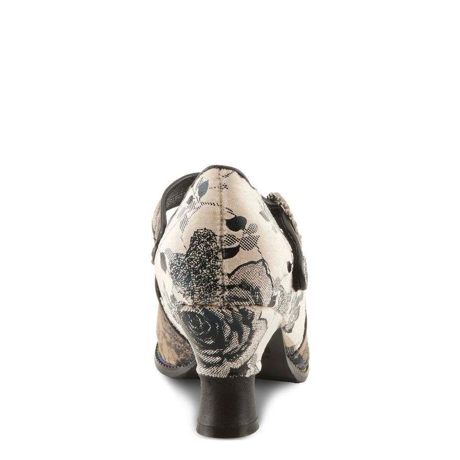 L'Artiste Adodora-Prit Shoes Back View Black Multi - Robin Boutique