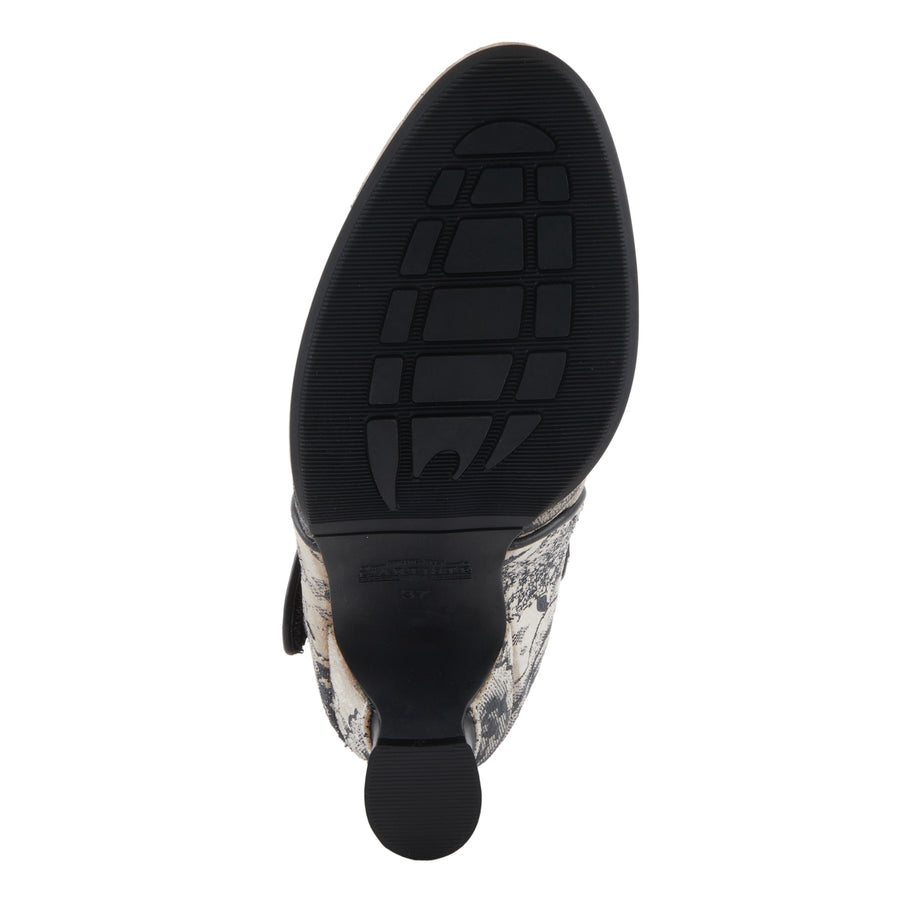 L'Artiste Adodora-Prit Shoes Sole View Black Multi - Robin Boutique