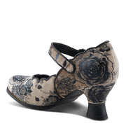L'Artiste Adodora-Prit Shoes Back View Black Multi - Robin Boutique