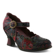 L'Artiste Adodora-Prit Shoes Side View Plum Multi - Robin Boutique