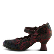 L'Artiste Adodora-Prit Shoes Side View Plum Multi - Robin Boutique