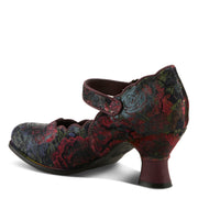 L'Artiste Adodora-Prit Shoes Side View Plum Multi - Robin Boutique