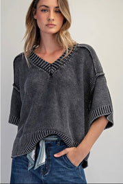 Vintage V-Neck Sweater by Cotierra