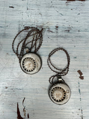 Sun & Moon Carved in Bone Necklace by Tara Gasparian