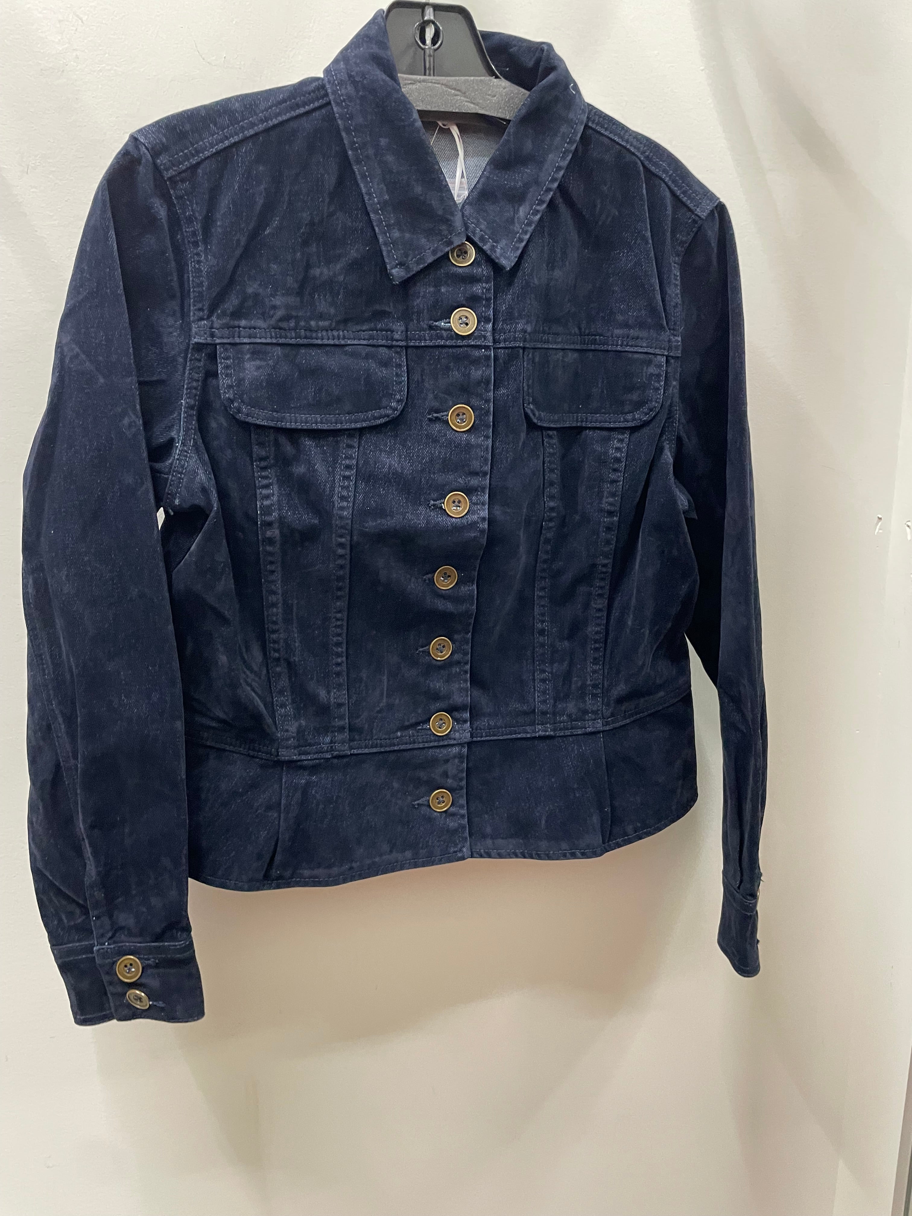 Velvet Denim in Navy Jacket by Adore
