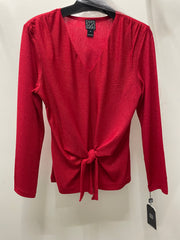 Glimmer Speck Front Tie Top by Clara Sun Woo