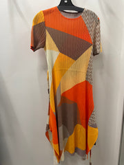 Retro Sunset Pleat Maxi Dress PC3117