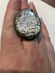 Wild Horse Stone Adjustable Ornate Ring