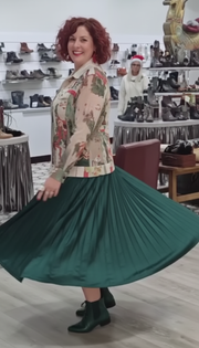 Faux Suede Illusion Jacket in Vintage Christmas by Origami Robin Boutique