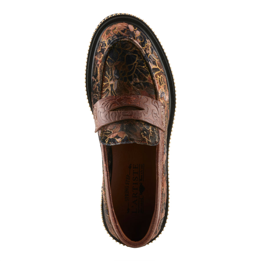 Top view of Altona-Vivi Shoes By L'Artiste in brown - Robin Boutique