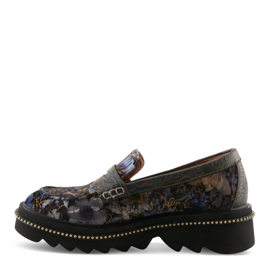 Side view of Altona-Vivi Shoes By L'Artiste in black - Robin Boutique