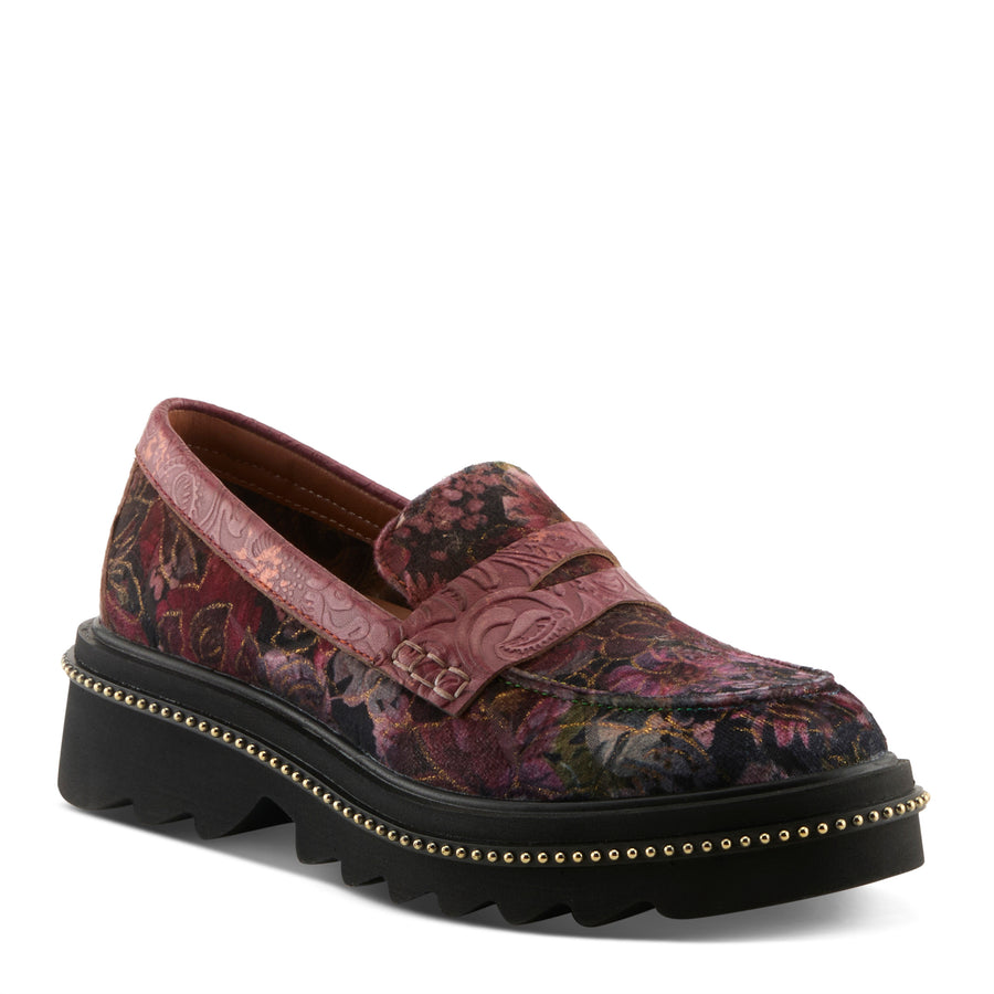 Front view of Altona-Vivi Shoes By L'Artiste in red - Robin Boutique