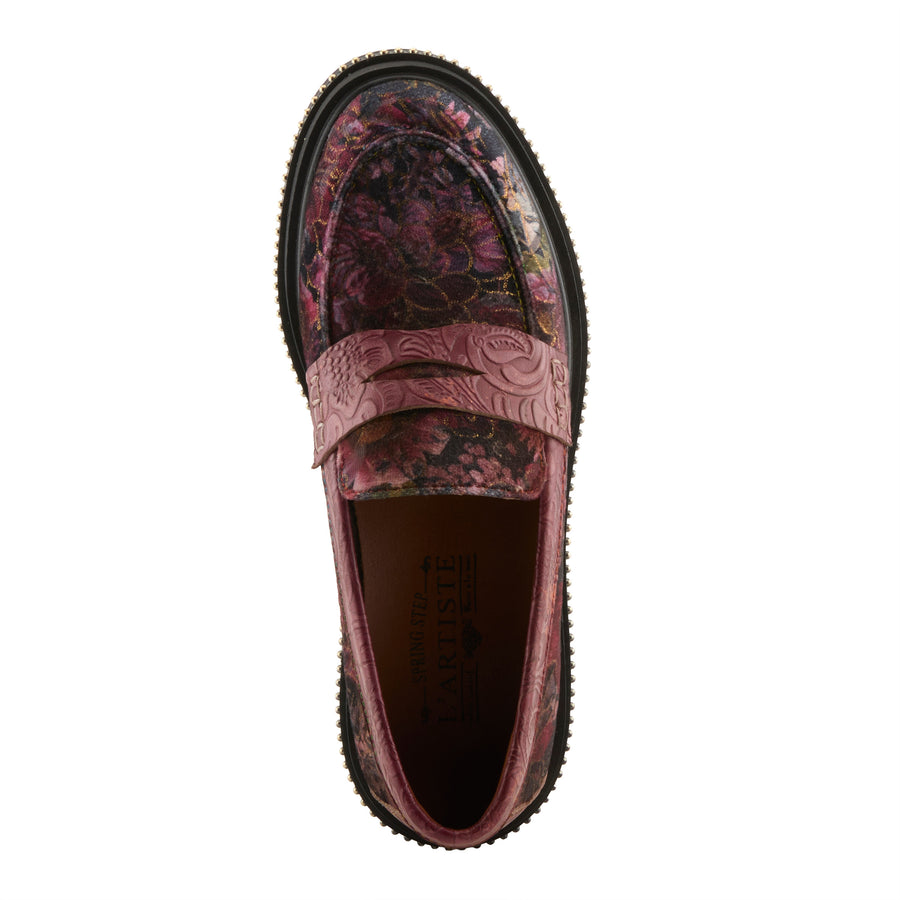 Top view of Altona-Vivi Shoes By L'Artiste in red - Robin Boutique