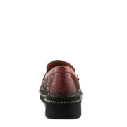 Back view of Altona-Vivi Shoes By L'Artiste in red - Robin Boutique