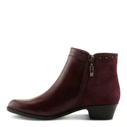 Spring Step Annelise Boots in bordeaux side view- Robin Boutique