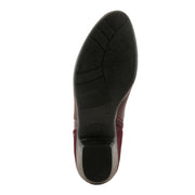 Spring Step Annelise Boots in bordeaux sole view- Robin Boutique