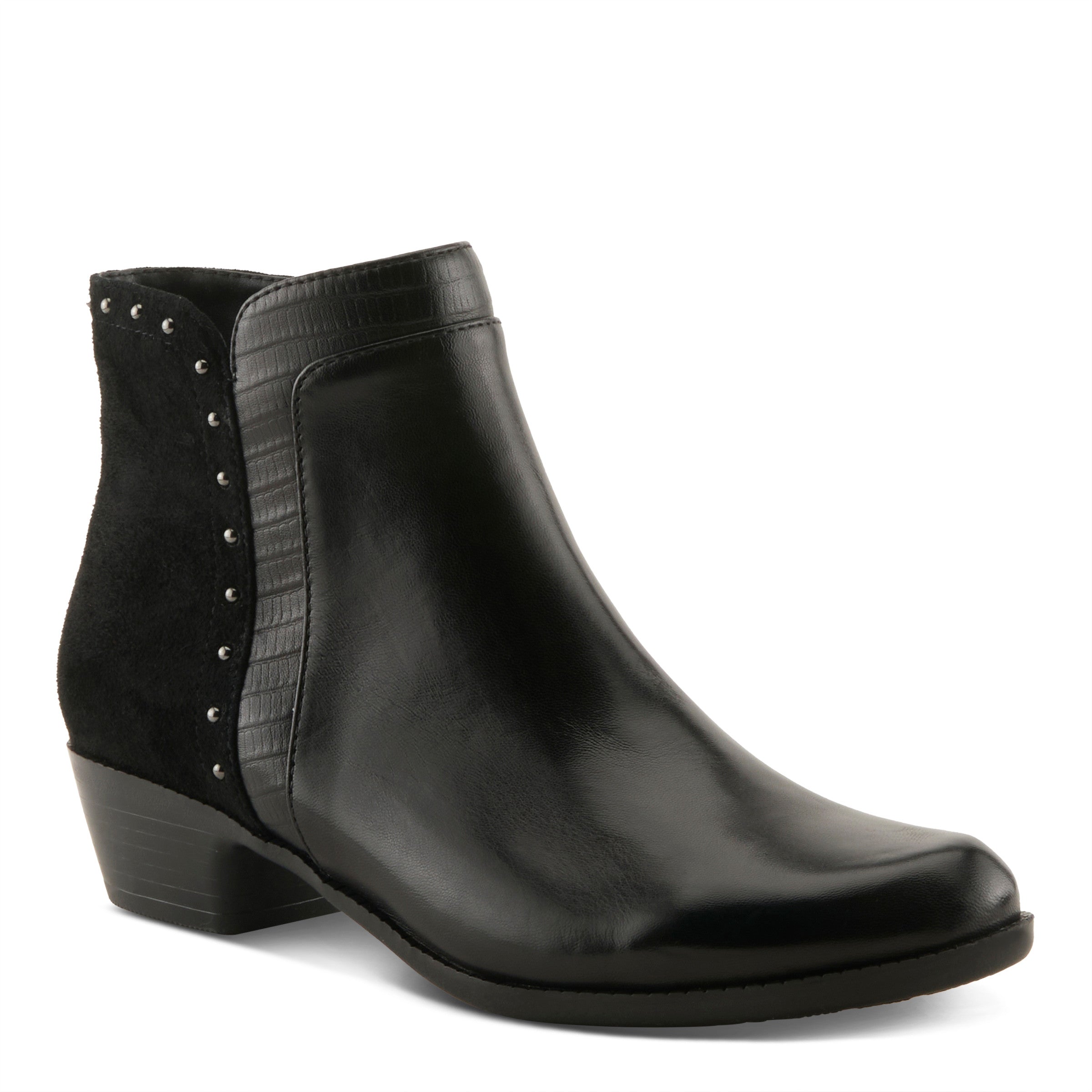 Spring Step Annelise Boots in Black Side view - Robin Boutique