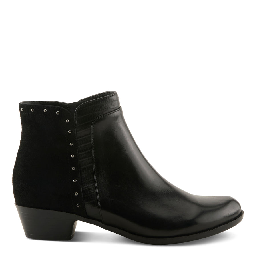 Spring Step Annelise Boots in black  side view- Robin Boutique