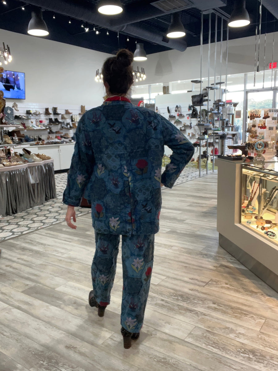 Garden Patchwork Denim Pants by The Paper Lace