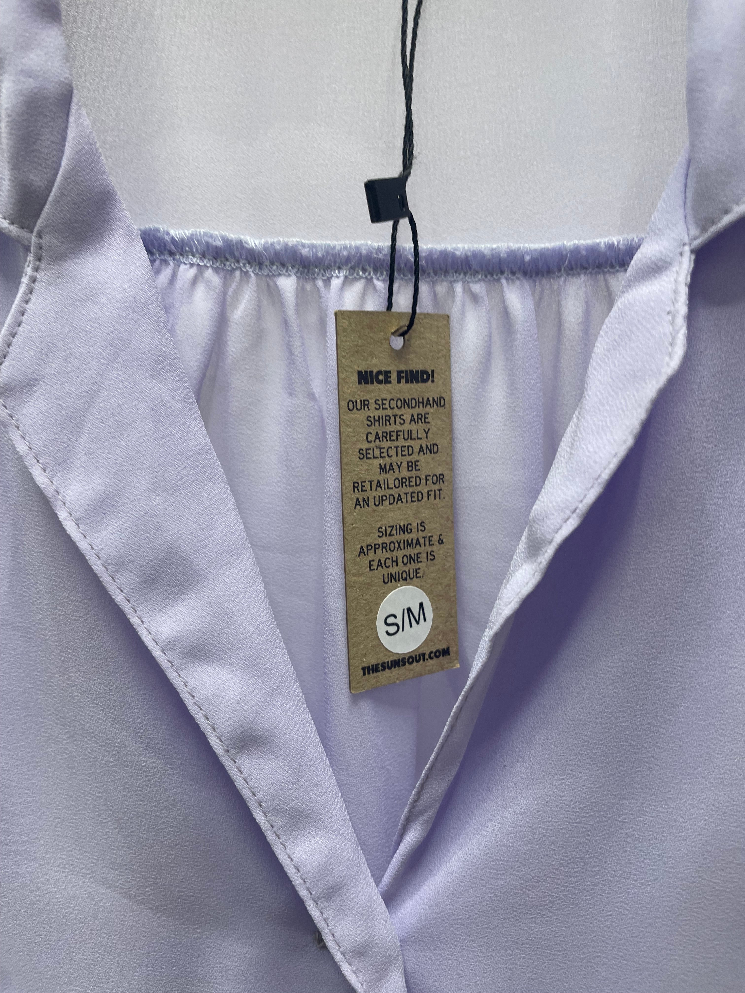 Reworked Flowy Crop Button Down #124