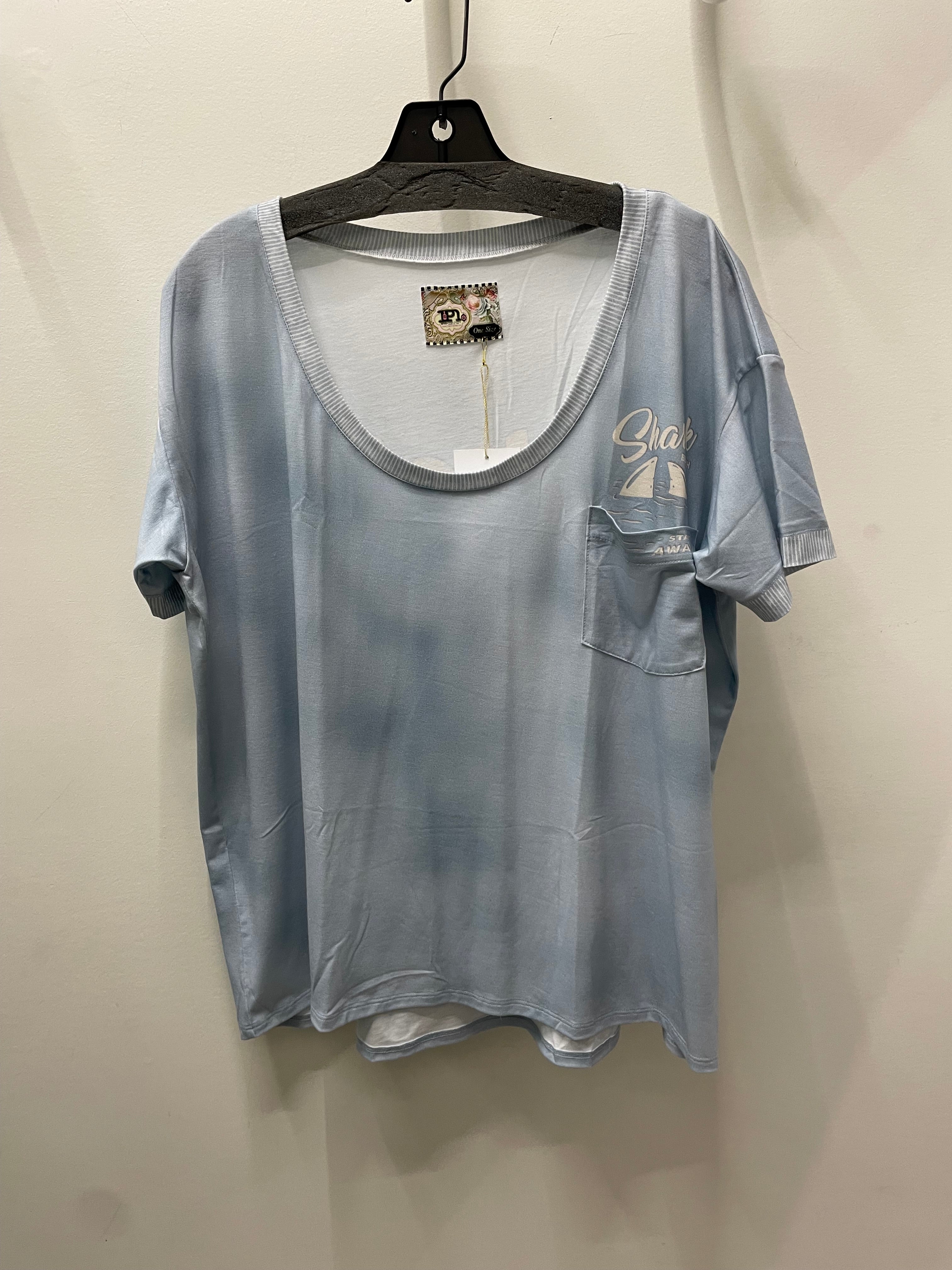 Boxy Tee in Shark Print by IPNG Design