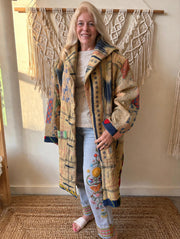 Fine Kantha Drifter Coat #181 by Kantha Bae