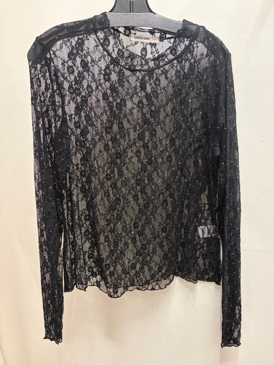 Sparkly Lace Top by Origami