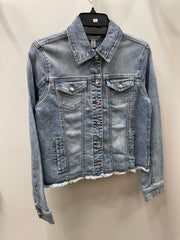 Crystal Fray Denim Jacket from Robin Boutique.
