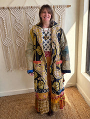 Fine Kantha Drifter Coat #215 by Kantha Bae