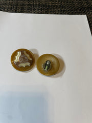 Clip On Retro Button Earrings by The Vintage Jewel