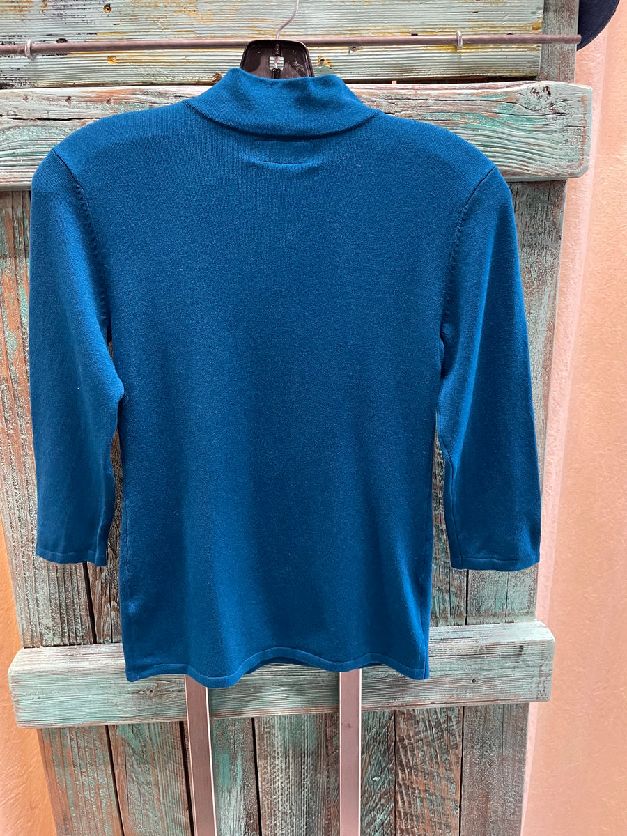 Leonora Pullover in North Sea by Effie's Heart