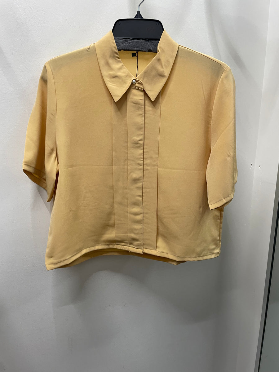 Reworked Flowy Crop Button Down #115