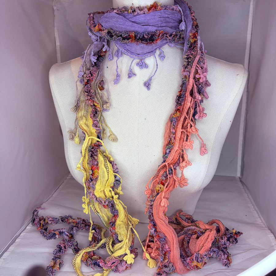 Boho Tassel Scarf Necklace