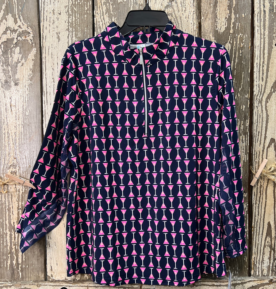 UPF Mock Neck Zip Pullover 0632