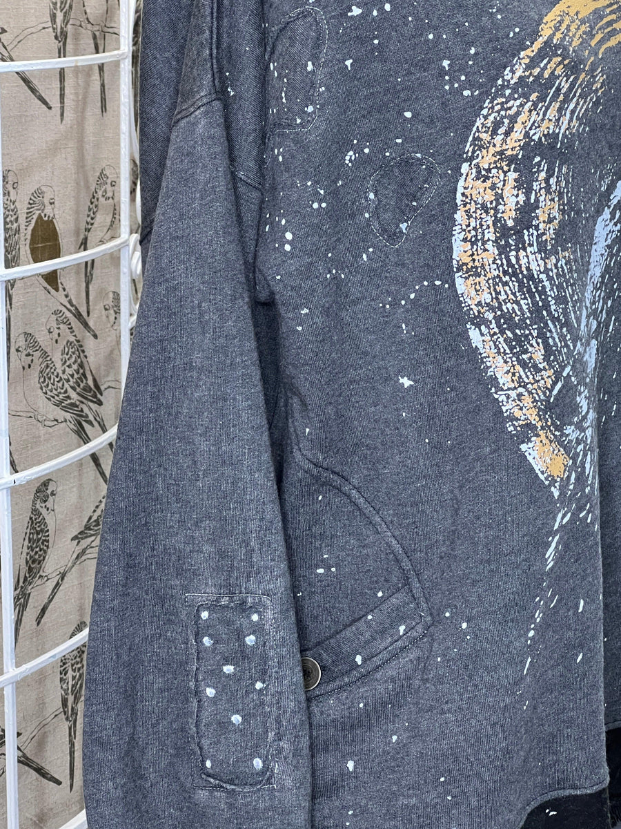 Coyote Fleece Tunic Sweatshirt by PaperLace - Robin Boutique-Boutique 