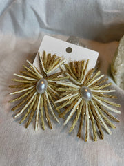 Ratan Starburst Earrings