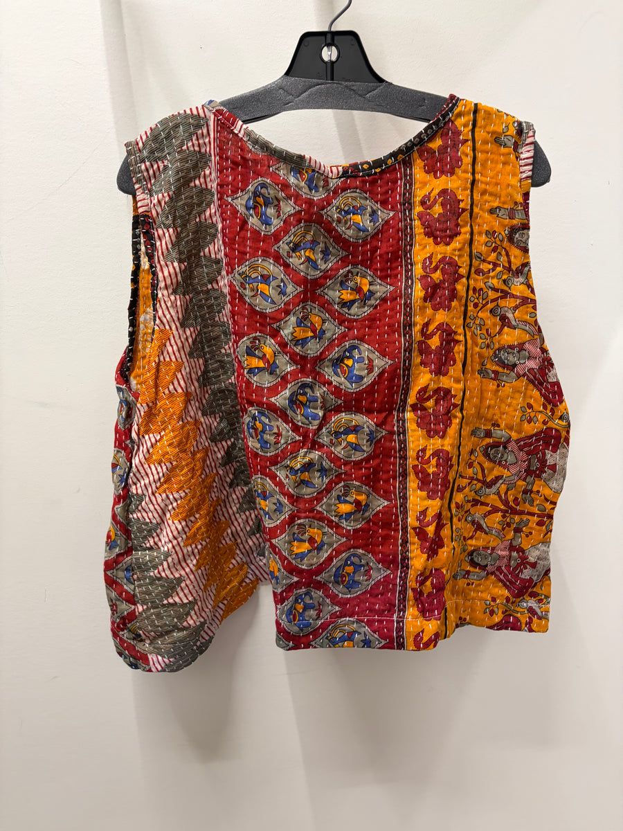 Kantha In Bloom Crop Tank #164 by Kantha Bae